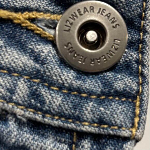 Y2K, retro Liz Claiborne light wash denim skort, size 12 - Picture 10 of 12